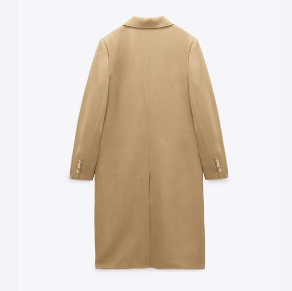 Zara Coat Flowing frock trench coat long jacket sz XS - Picture 7 of 12